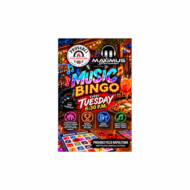 Tuesday Night Music Bingo