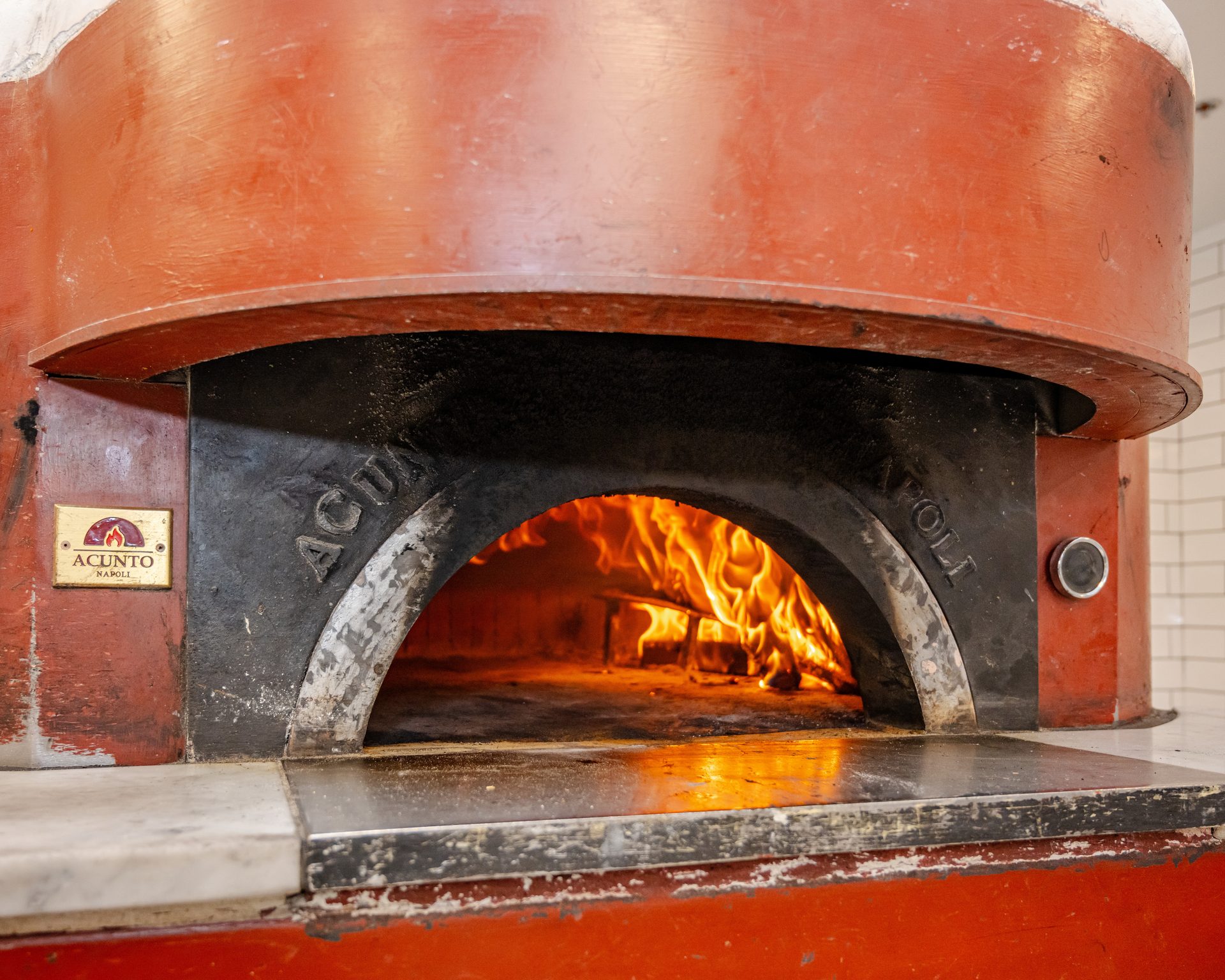 The wood-fired oven