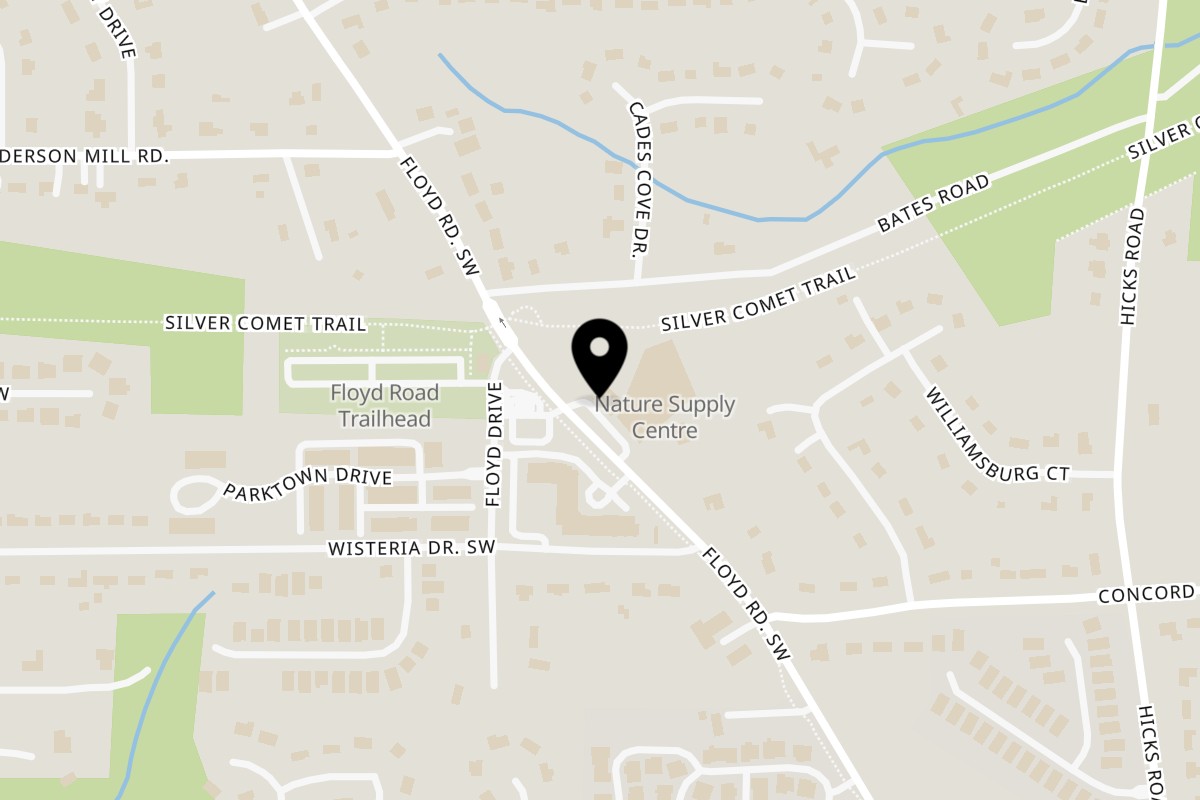 Map showing the location of Provarci Pizza Napoletana on 4409 Floyd Rd SW in Mableton